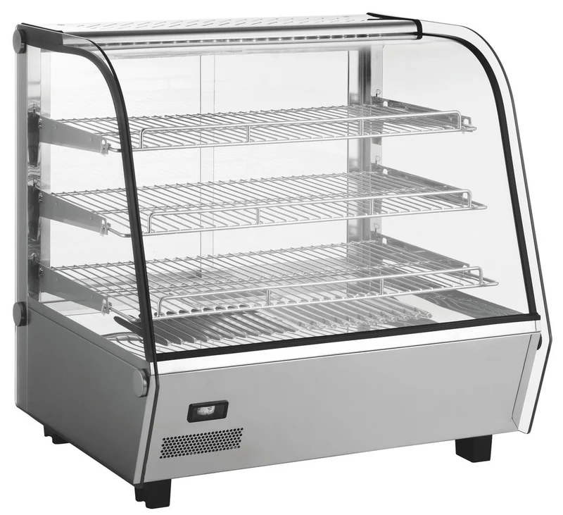 HENDI Beheiztes Thekendisplay – 120 Liter – 230 V / 1100 W – 685 × 575 × 680 mm