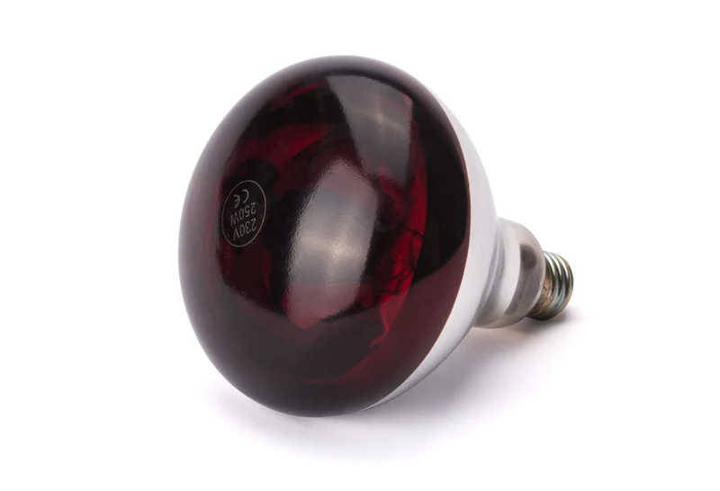 HENDI Infrarot-Wärmelampe – Rot – 230 V / 250 W – Ø 125 × H 170 mm
