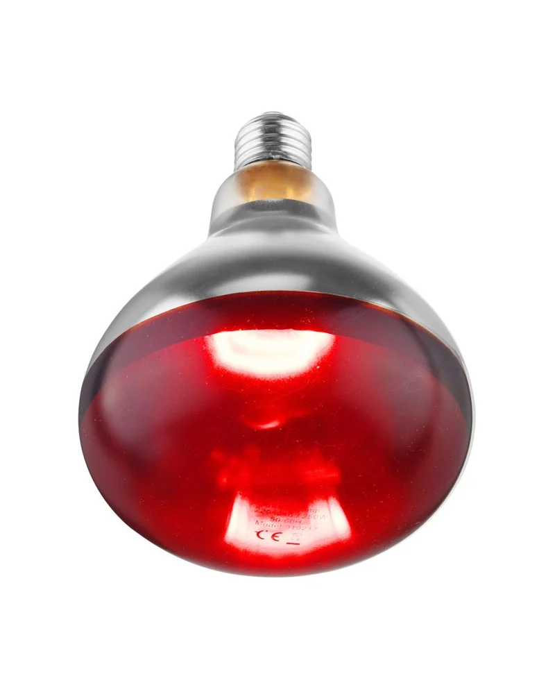 HENDI Infrarot-Wärmelampe – Rot – 230 V / 250 W – Ø 125 × H 170 mm