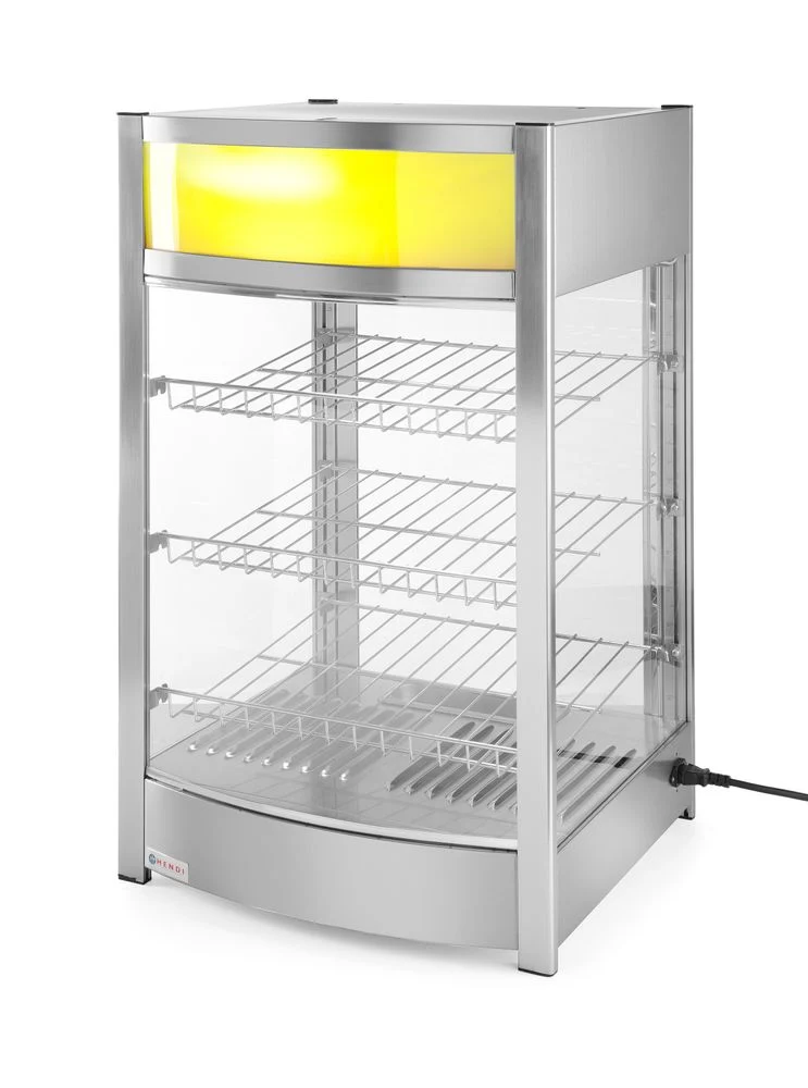 HENDI Warmhaltevitrine – 97 Liter – 230 V / 800 W – 460 × 467 × 785 mm