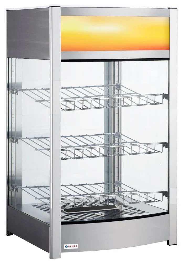 HENDI Warmhaltevitrine – 97 Liter – 230 V / 800 W – 460 × 467 × 785 mm