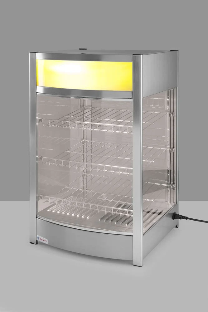 HENDI Warmhaltevitrine – 97 Liter – 230 V / 800 W – 460 × 467 × 785 mm
