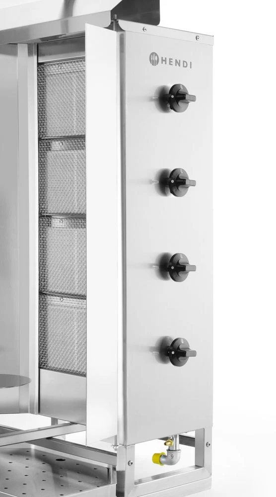 HENDI Gas Kebab Grill – Profi Line – 230 V / 16 W – 13 kW – 735 × 745 × 1110 mm