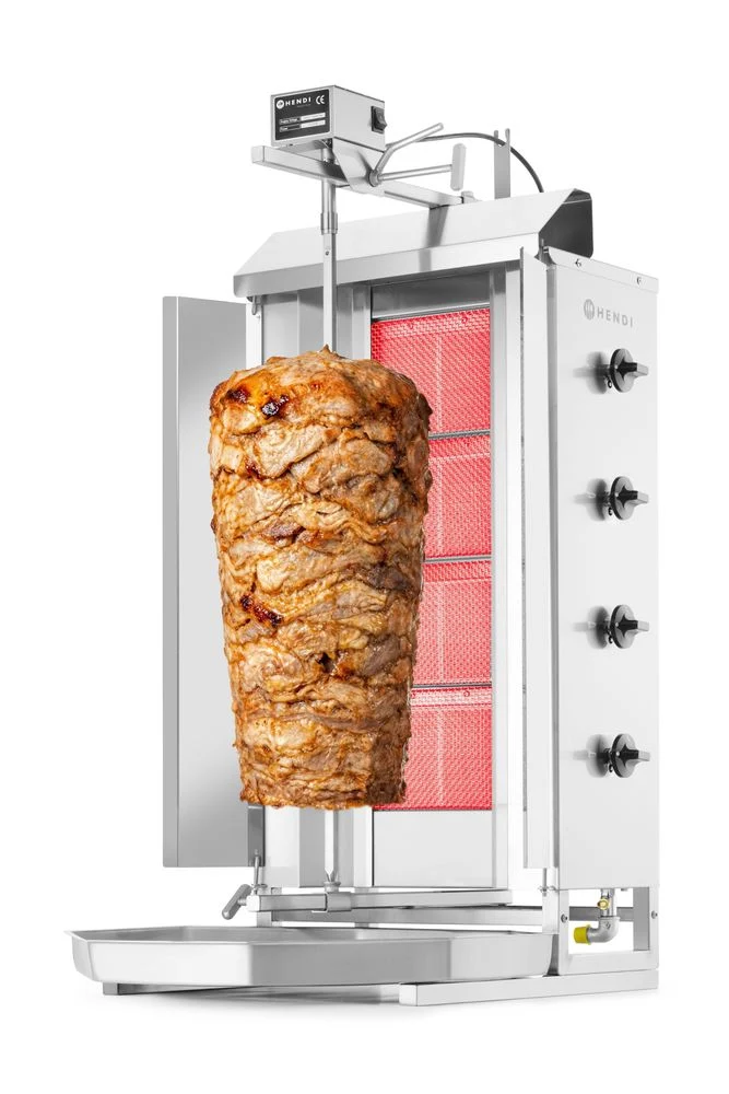 HENDI Gas Kebab Grill – Profi Line – 230 V / 16 W – 13 kW – 735 × 745 × 1110 mm