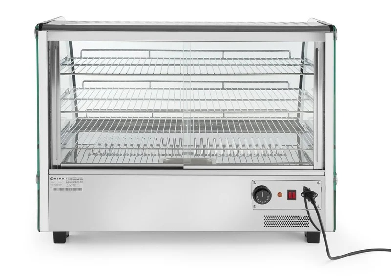 HENDI Beheiztes Thekendisplay – 160 Liter – 230 V / 1500 W – 885 × 570 × 680 mm