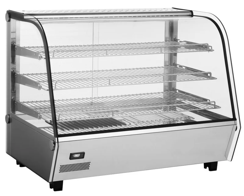 HENDI Beheiztes Thekendisplay – 160 Liter – 230 V / 1500 W – 885 × 570 × 680 mm