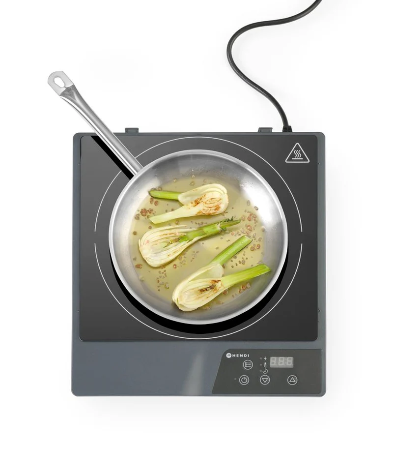HENDI Induktionskocher Modell 1800 – Kitchen Line – 230 V / 1800 W – 319 × 355 × 67 mm
