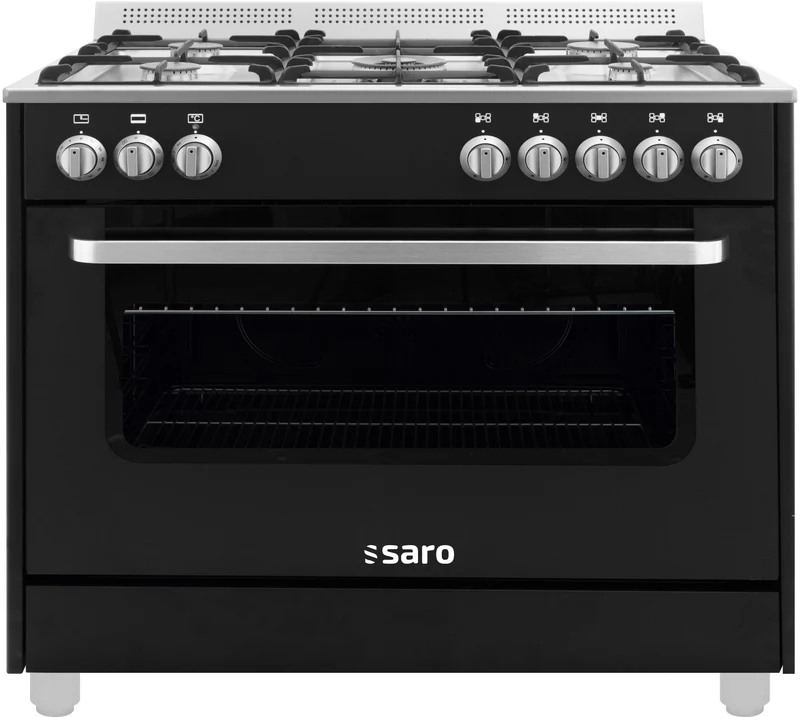 Saro Multifunktionsherd Gas/Elektro Modell TS95C61LNE schwarz