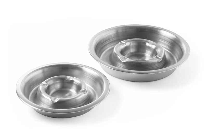 HENDI Aschenbecher mit Rinne – Ø 140 × H 30 mm