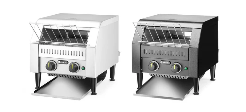 HENDI Durchlauftoaster – Silber – 230 V / 2240 W – 418 × 365 × 390 mm