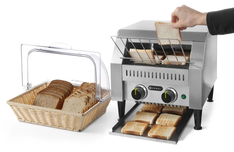 HENDI Durchlauftoaster – Silber – 230 V / 2240 W – 418 × 365 × 390 mm