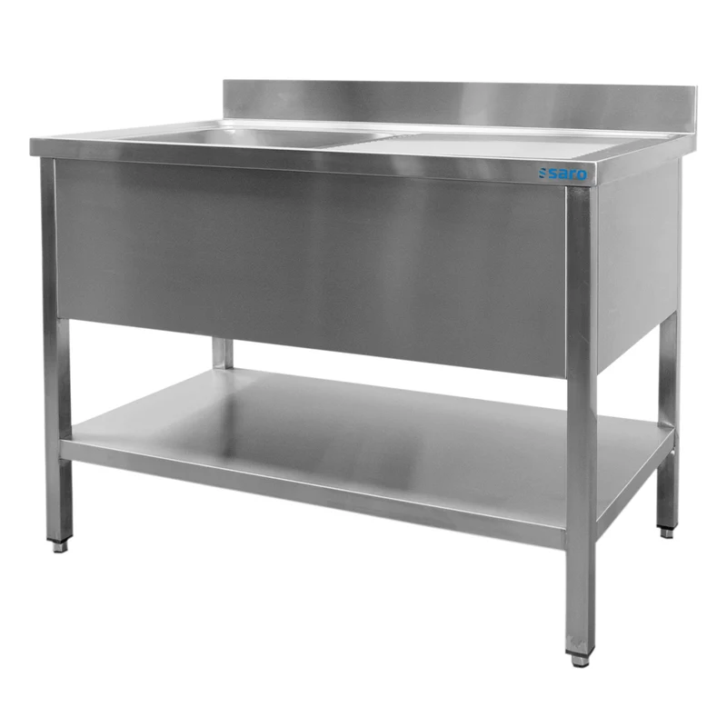 Saro Spültisch 1 Becken, links - B 2000 x T 600 mm
