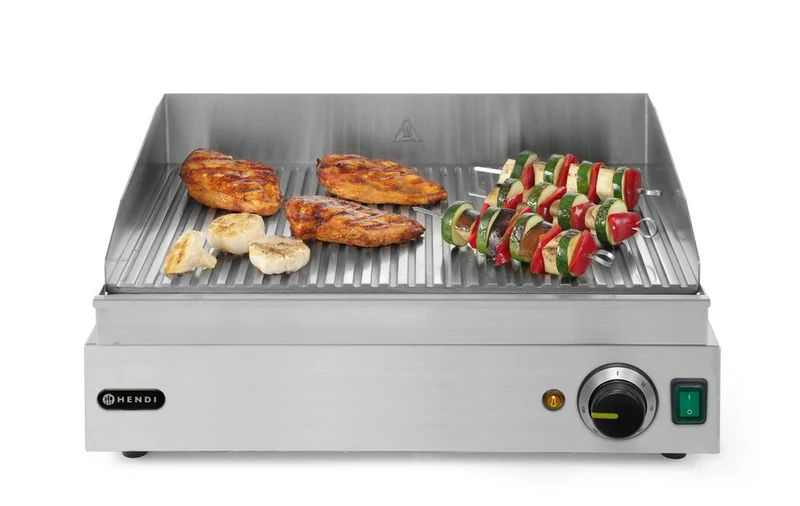 HENDI Grillplatte – Profi Line – 230 V / 2400 W – 527 × 404 × 233 mm