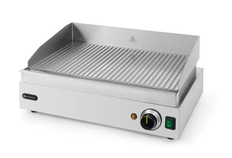 HENDI Grillplatte – Profi Line – 230 V / 2400 W – 527 × 404 × 233 mm