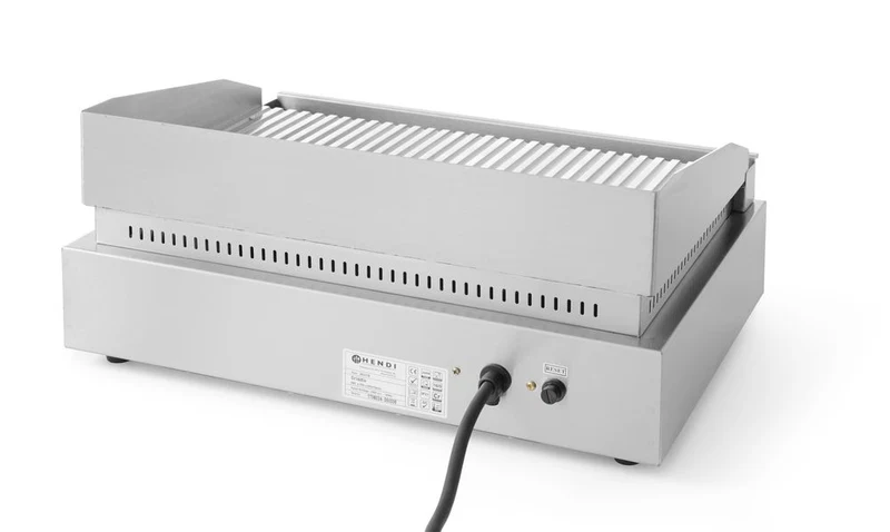 HENDI Grillplatte – Profi Line – 230 V / 2400 W – 527 × 404 × 233 mm
