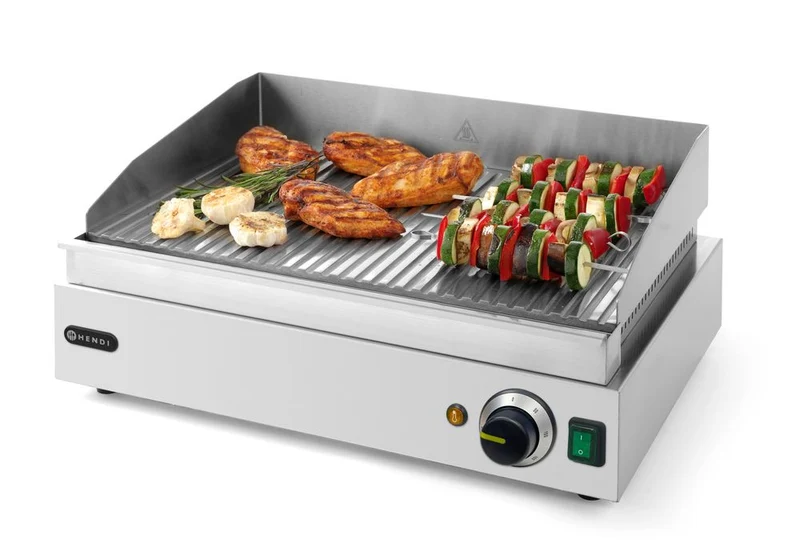 HENDI Grillplatte – Profi Line – 230 V / 2400 W – 527 × 404 × 233 mm