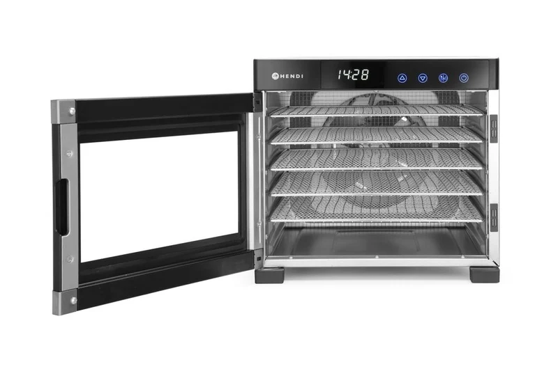 HENDI Dörrautomat für Lebensmittel – Profi Line – 6 Bleche – 230 V / 650 W – 342 × 485 × 309 mm