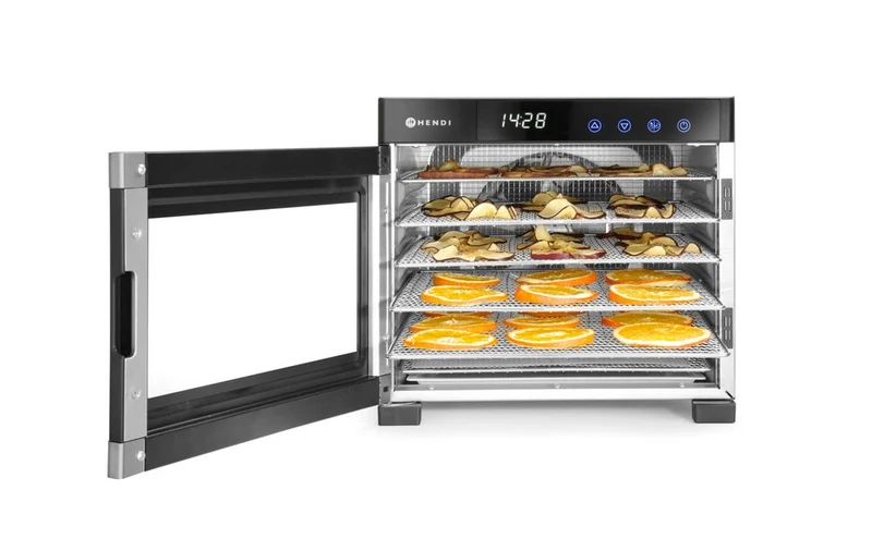 HENDI Dörrautomat für Lebensmittel – Profi Line – 6 Bleche – 230 V / 650 W – 342 × 485 × 309 mm