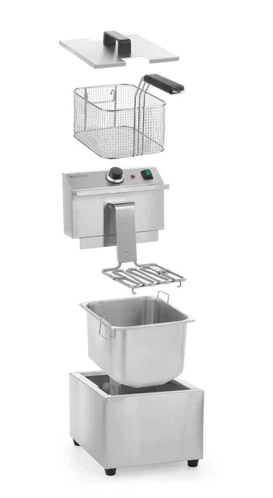 HENDI Fritteuse Profi Line – 8 l – Profi Line – 8 l – 230 V / 3500 W – 305 × 460 × 369 mm