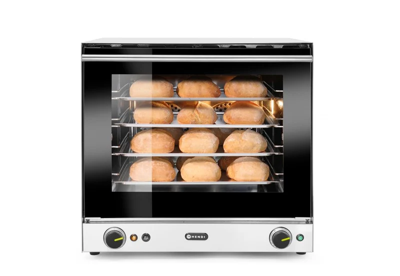 HENDI Heißluftofen mit Beschwadung H90S – 230 V / 2670 W – 595 × 595 × 570 mm