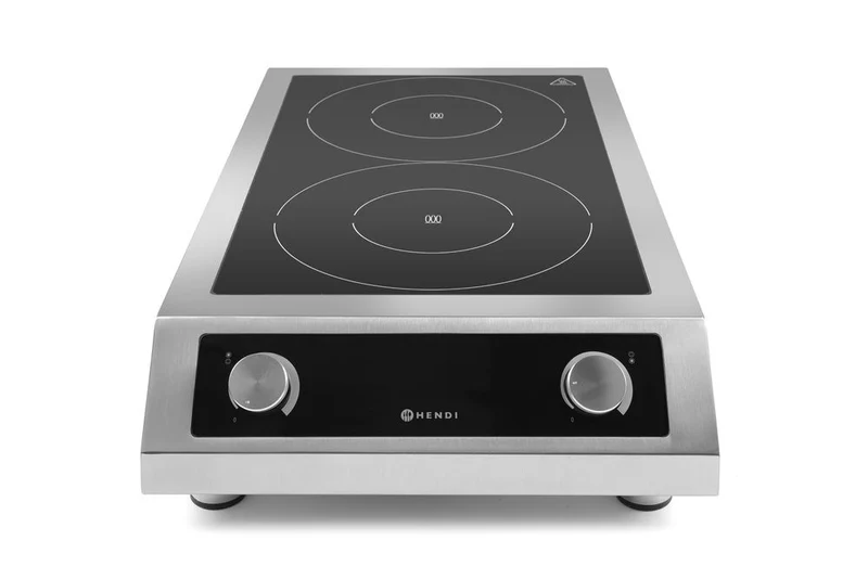 HENDI Induktionskocher Modell 7000 – Profi Line – 400 V / 7000 W – 405 × 700 × 145 mm