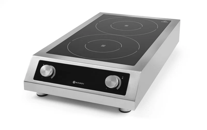 HENDI Induktionskocher Modell 7000 – Profi Line – 400 V / 7000 W – 405 × 700 × 145 mm