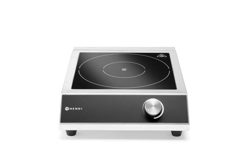 HENDI Induktionskocher Modell 3500 M – Profi Line – 230 V / 3500 W – 329 × 435 × 106 mm