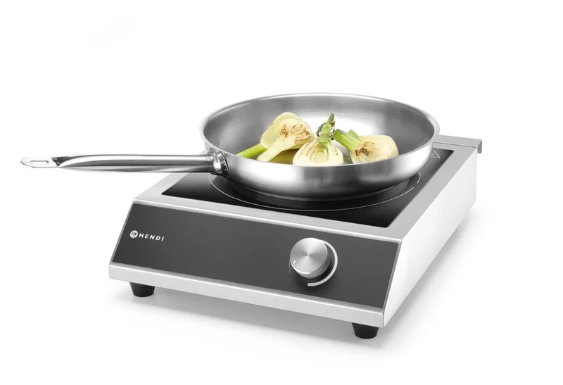 HENDI Induktionskocher Modell 3500 M – Profi Line – 230 V / 3500 W – 329 × 435 × 106 mm