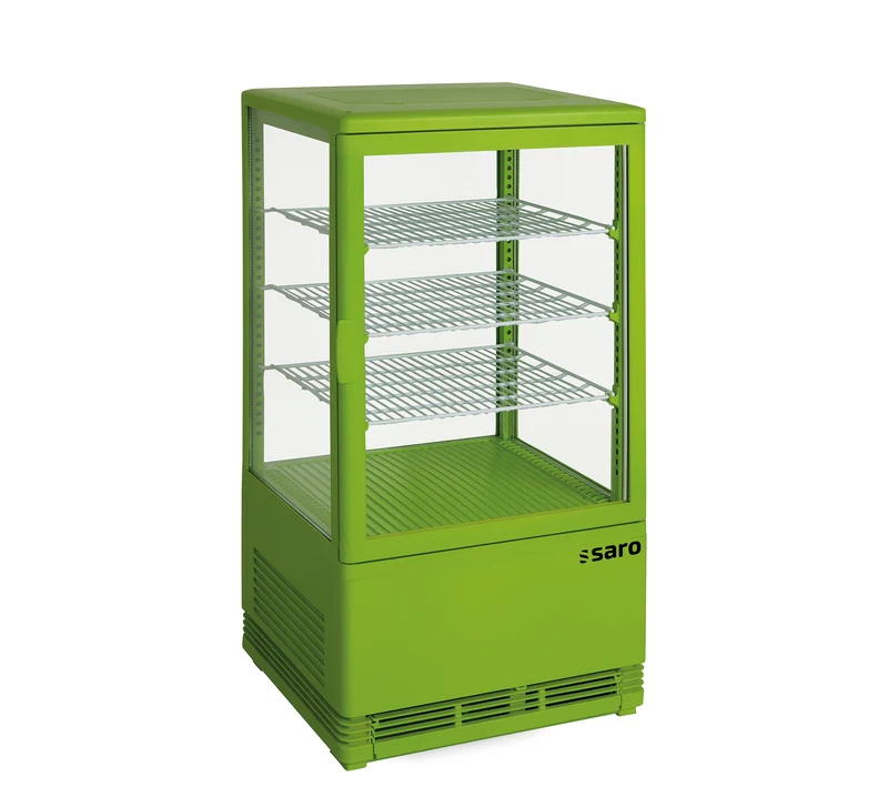 Saro Mini-Umluftkühlvitrine 68 Liter, Modell SC 70 grün