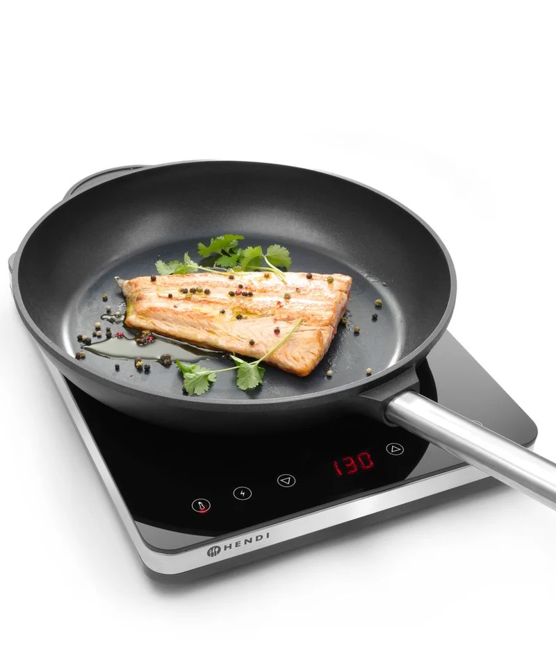 HENDI Induktionskocher Modell 2000 – Kitchen Line – 230 V / 2000 W – 295 × 400 × 42 mm