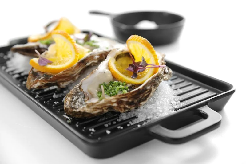 HENDI Miniatur-Grillplatte – Schwarz – 320 × 162 × 20 mm