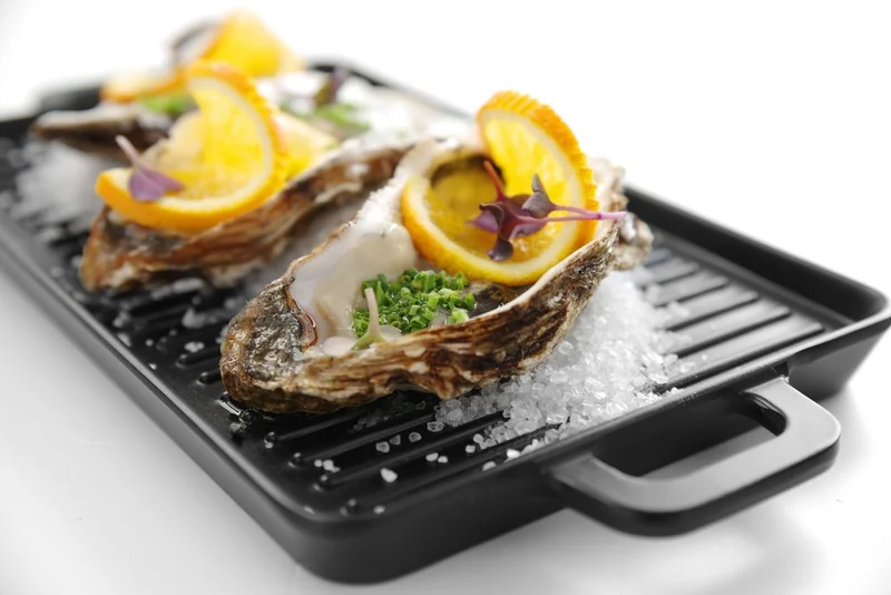 HENDI Miniatur-Grillplatte – Schwarz – 320 × 162 × 20 mm