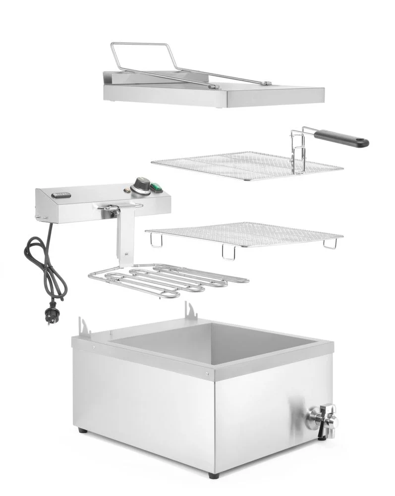 HENDI Fritteuse – 12 l – 230 V / 3500 W – 630 × 860 × 438 mm