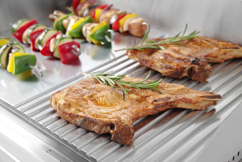 HENDI Grillplatte – Profi Line – 230 V / 2400 W – 527 × 404 × 233 mm