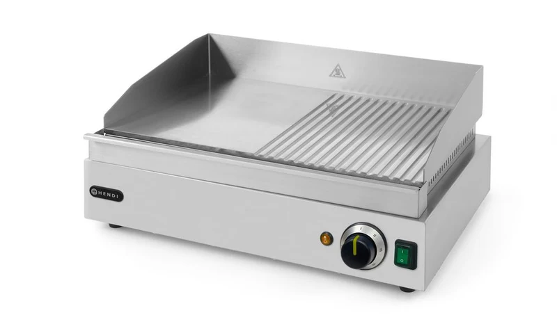 HENDI Grillplatte – Profi Line – 230 V / 2400 W – 527 × 404 × 233 mm