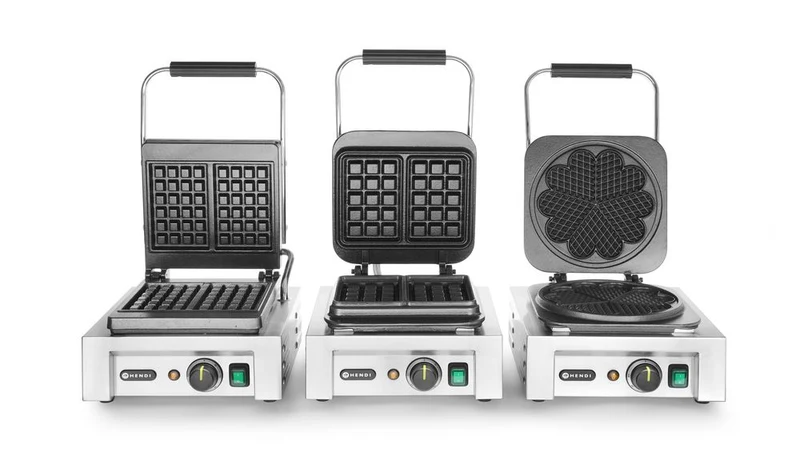 HENDI Waffeleisen 'Liège' – 230 V / 1500 W – 330 × 437 × 251 mm