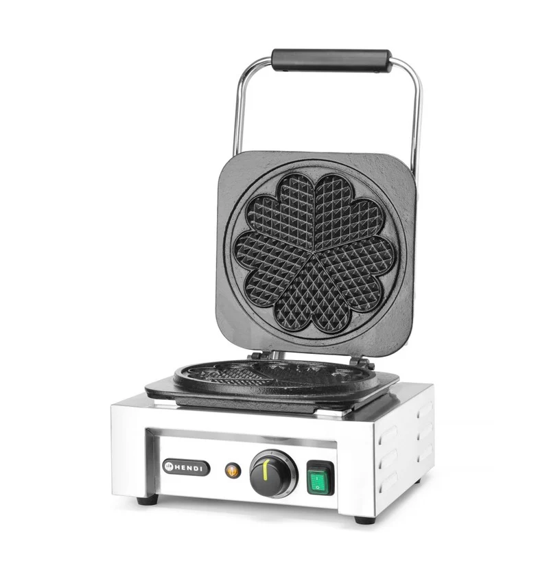 HENDI Waffeleisen 'Herz' – 230 V / 2200 W – 330 × 543 × 251 mm