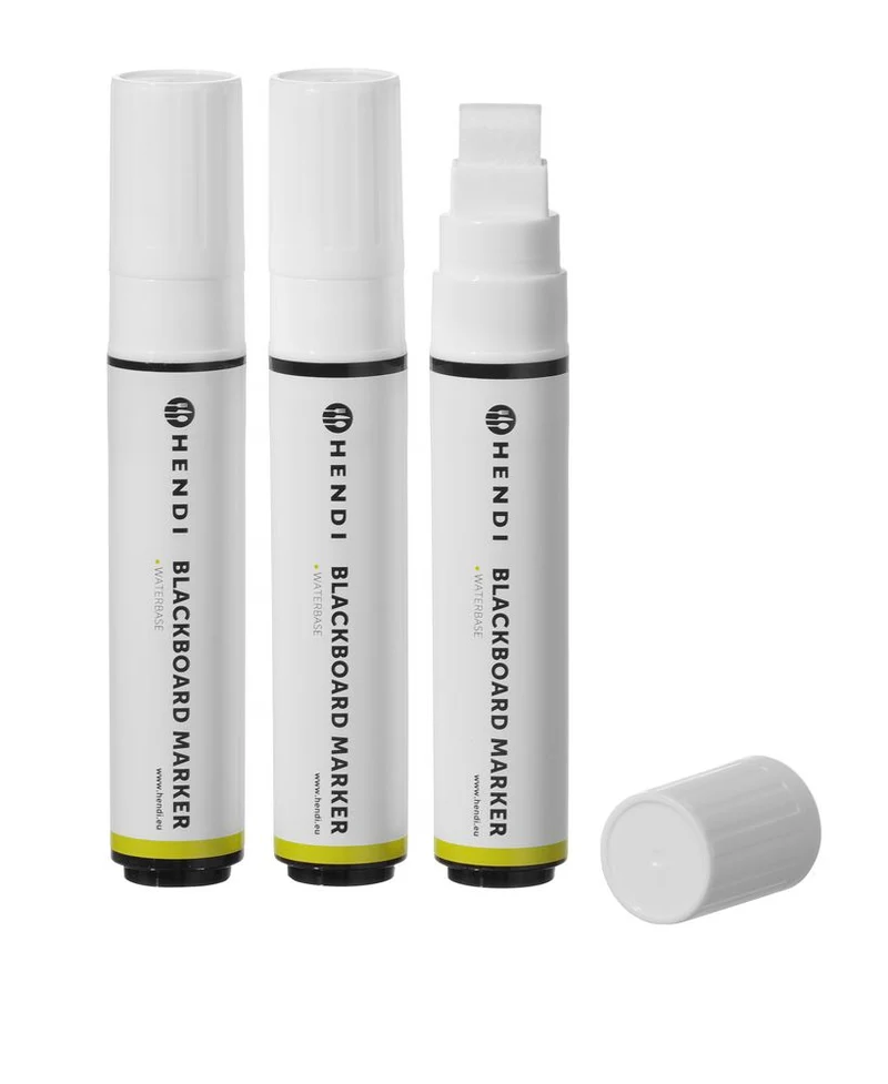 HENDI Kreidemarker 15 mm – 3x weiß – 3 Stück