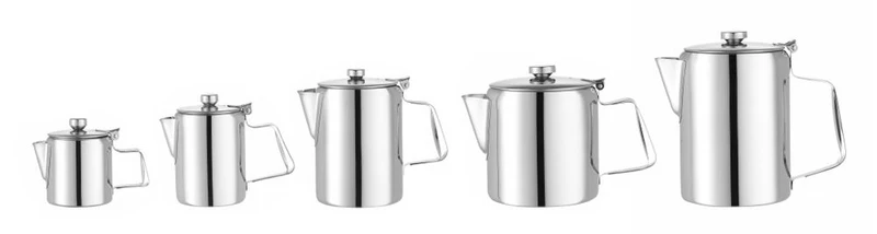 HENDI Kaffee- / Teekanne mit Klappdeckel – 1,4 l – Ø 126 × H 185 mm