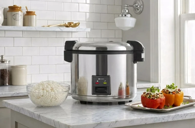 HENDI Reiskocher 5,4 l – Profi Line – 5,4 l – 230 V / 1950 W – 513 × 422 × 380 mm
