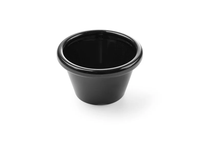 HENDI Auflaufförmchen – 0,045 l – Schwarz – Ø 60 × H 35 mm – 12 Stück