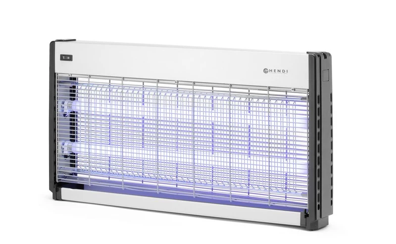 HENDI Insektenvernichter – elektronisch – Wirkungsbereich: 150 m² – 230 V / 45 W – 655 × 90 × 360 mm
