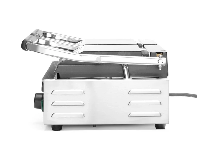 HENDI Kontaktgrill - Doppelversion – gerillte Ausführung – oben und unten gerillt – 230 V / 3600 W – 570 × 375 × 216 mm