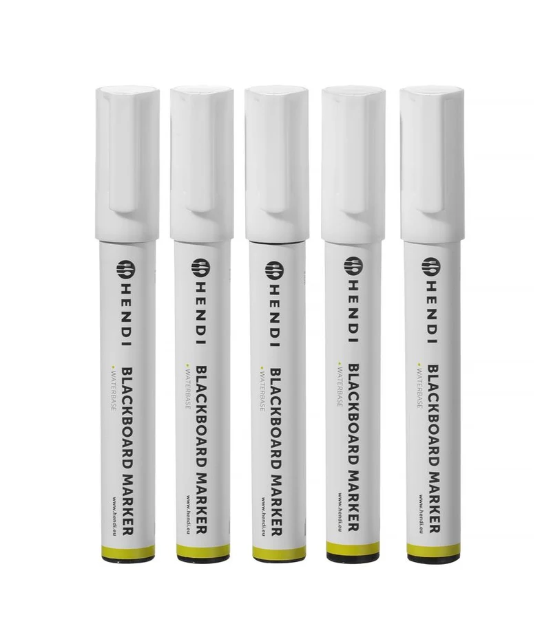 HENDI Kreidemarker 6 mm – 5x weiß – 5 Stück