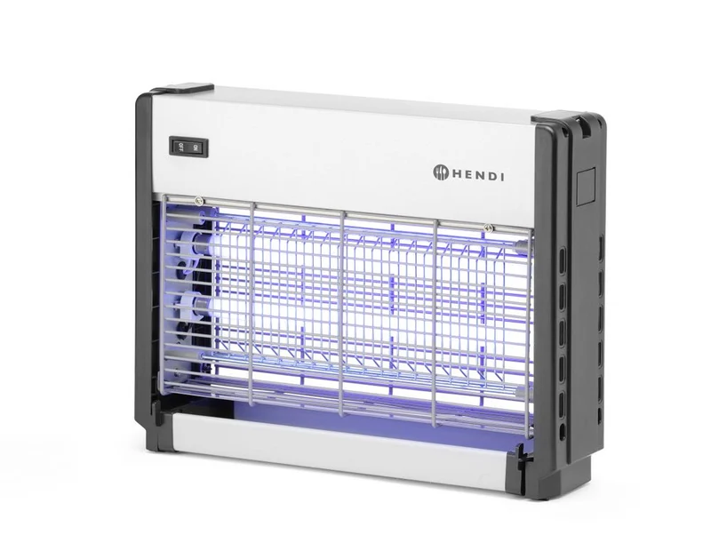 HENDI Insektenvernichter – elektronisch – Wirkungsbereich: 50 m² – 230 V / 26 W – 379 × 103 × 265 mm