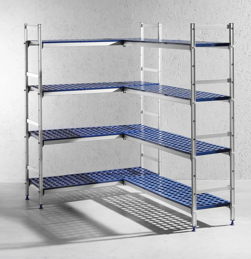 HENDI Lagerregal – Aluminium – 1280 × 405 × 1685 mm