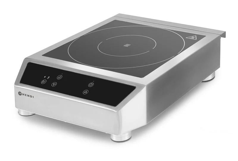 HENDI Induktionskochfeld 3500 D – Profi Line – 230 V / 3500 W – 342 × 431 × 116 mm