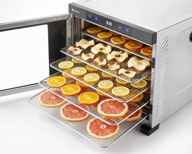 HENDI Dörrgerät Profi Line – Profi Line – 10 Bleche – 230 V / 1000 W – 430 × 550 × 416 mm