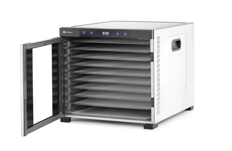 HENDI Dörrgerät Profi Line – Profi Line – 10 Bleche – 230 V / 1000 W – 430 × 550 × 416 mm