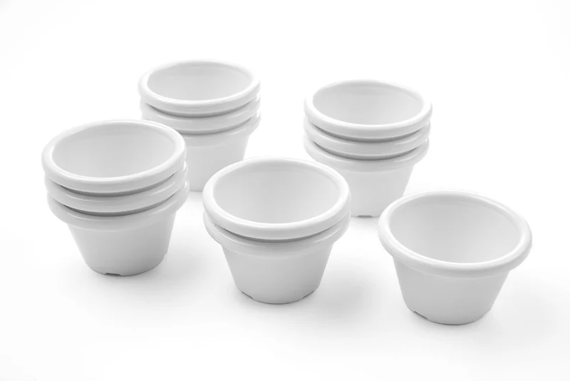 HENDI Auflaufförmchen – 0,045 l – Elfenbein – Ø 60 × H 35 mm – 12 Stück